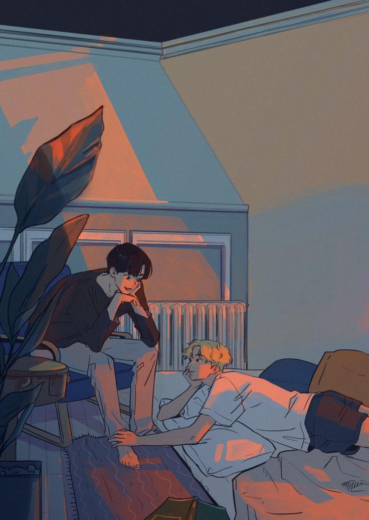 jung kook and jimin (real life and 1 more) drawn by gumigum91242293