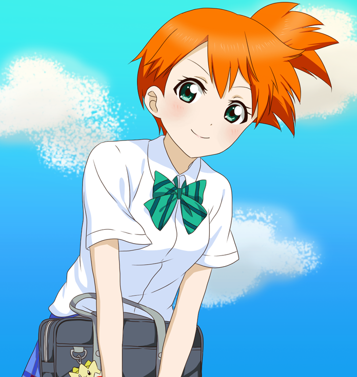 misty and togepi (pokemon and 2 more) drawn by asuka_(ganboriyo)