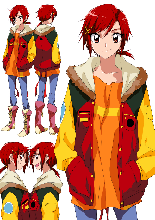 hino akane (precure and 1 more) drawn by tima