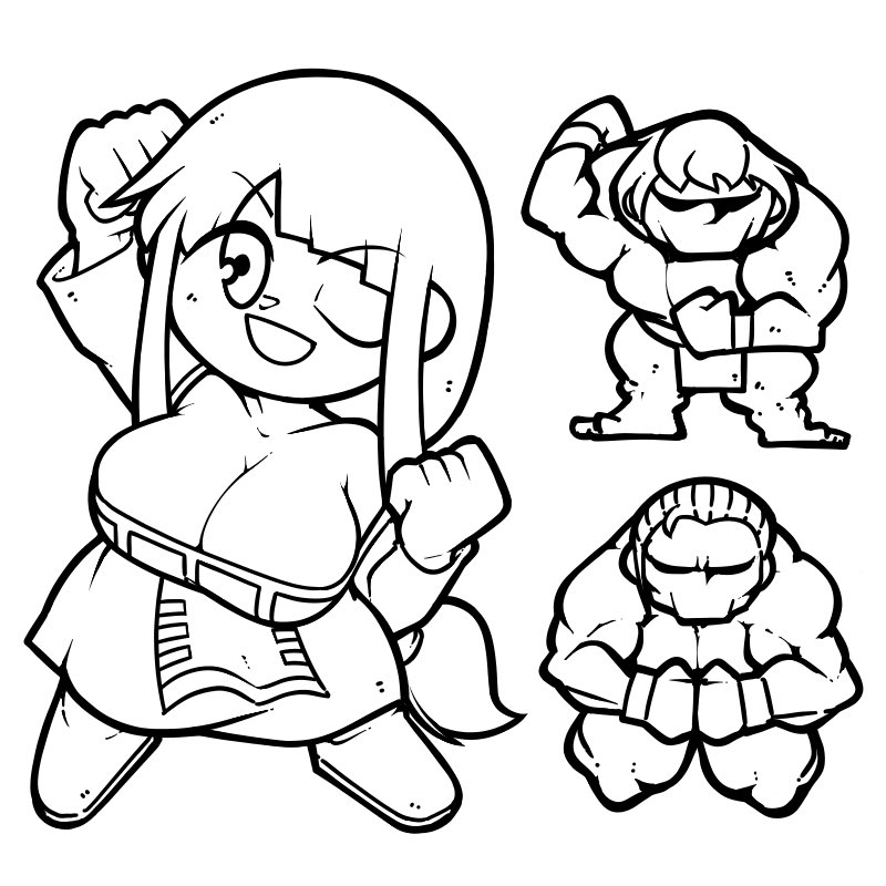 lieza, gruga, and iga (arc the lad and 1 more) drawn by name_omoitukan2
