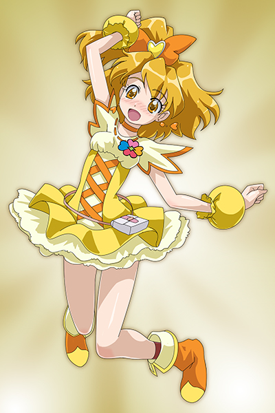 yamabuki inori and cure pine (precure and 1 more) drawn by rohitsuka