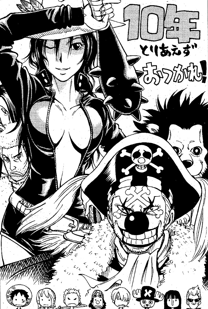 nami, monkey d. luffy, nico robin, roronoa zoro, sanji, and 8 more (one piece) drawn by itou_mikio