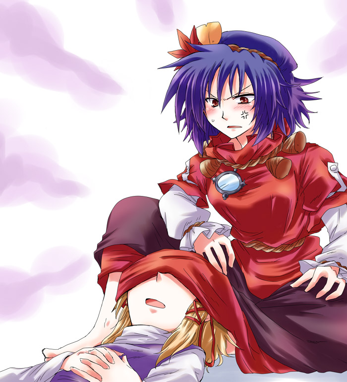 moriya suwako and yasaka kanako (touhou) drawn by unya