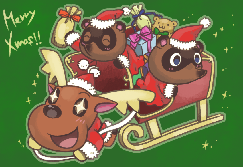 timmy, tommy, and jingle (animal crossing) drawn by tsutsuji_(hello_x_2)