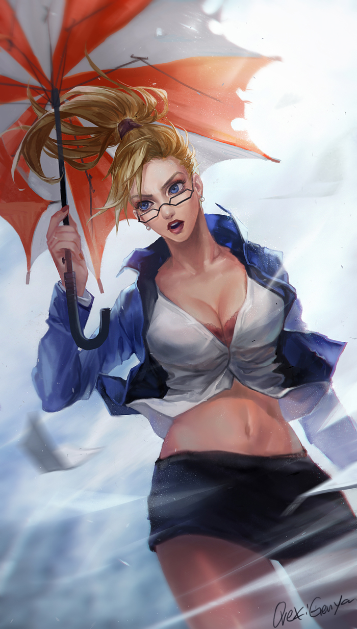 janna and forecast janna (league of legends) drawn by oreki_genya