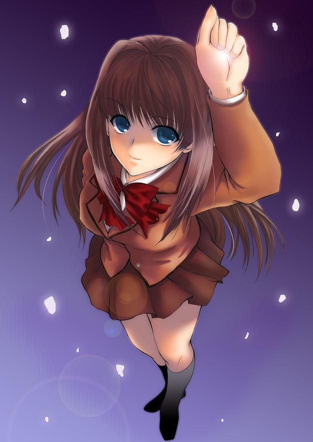 aozaki aoko (tsukihime and 1 more) drawn by uzuki_takeru