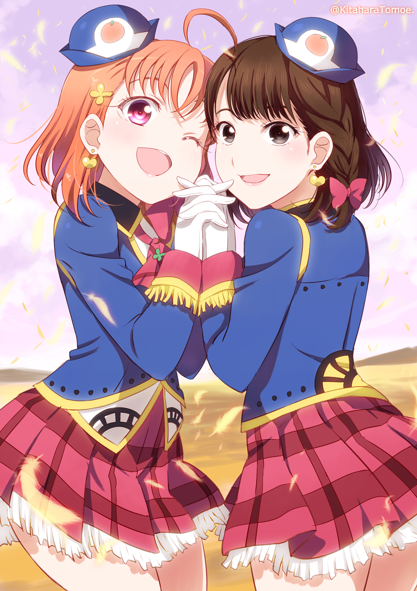 takami chika and inami anju (love live! and 1 more) drawn by kitahara_tomoe_(kitahara_koubou)