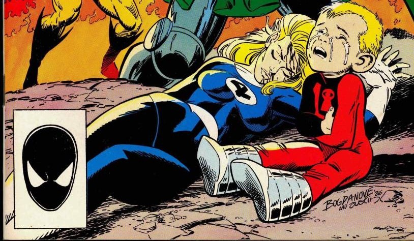 spider-man, sue storm, and doctor doom (marvel and 2 more) drawn by jon_bogdanove and terry_austin