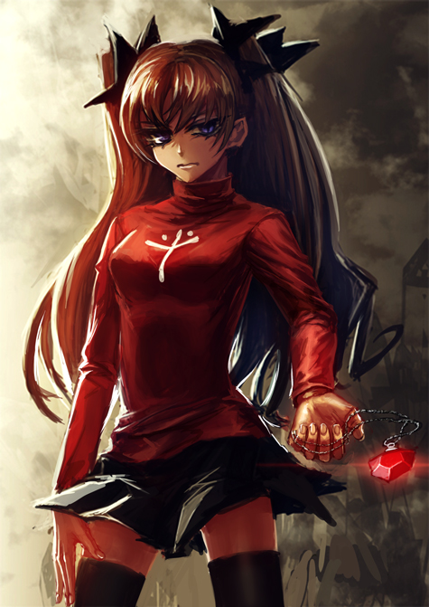 tohsaka rin (fate and 1 more) drawn by lastdark