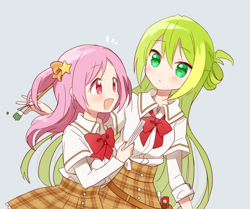 alina gray and misono karin (mahou shoujo madoka magica and 1 more) drawn by miyuara
