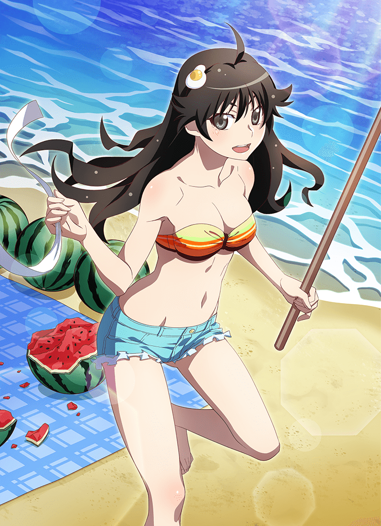 araragi karen (monogatari and 1 more) drawn by watanabe_akio