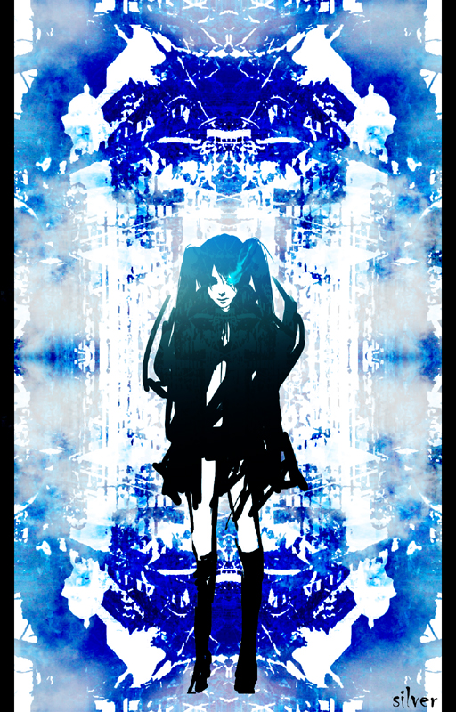 black rock shooter (black rock shooter) drawn by silver_(pixiv)