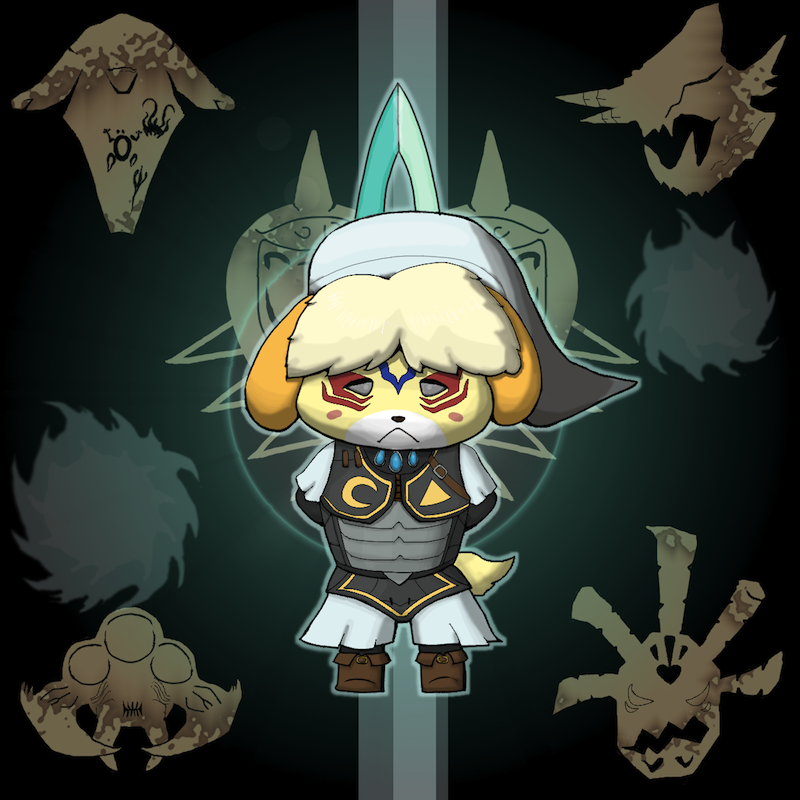 isabelle, majora, fierce deity, odolwa, twinmold, and 2 more (the legend of zelda and 2 more) drawn by mukatite