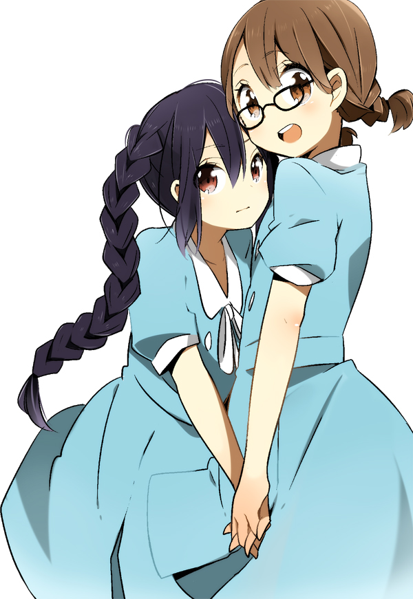 nakano azusa and hirasawa yui (k-on! and 1 more) drawn by meno