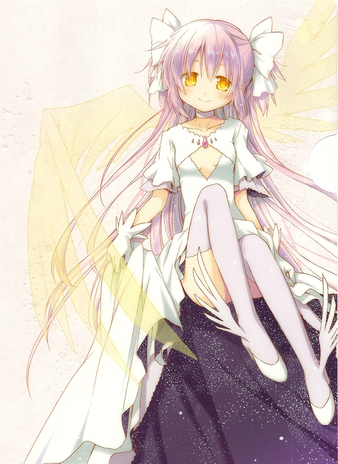 kaname madoka and ultimate madoka (mahou shoujo madoka magica) drawn by aoki_ume