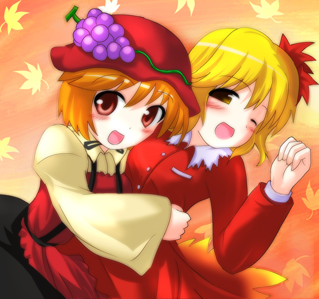 aki minoriko and aki shizuha (touhou) drawn by des_(namaasi)