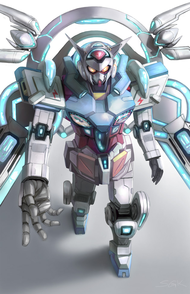 g-self and g-self perfect pack (gundam and 1 more) drawn by sgk