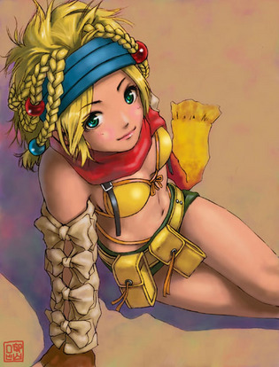 rikku and thief (final fantasy and 2 more)