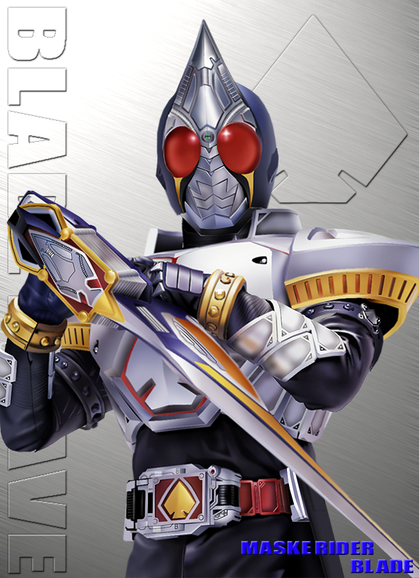 kamen rider blade (kamen rider and 1 more) drawn by maru_(maru1105)