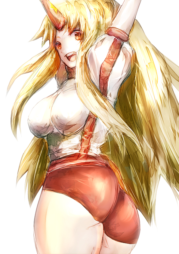 hoshiguma yuugi (touhou) drawn by ouchu_(toustar)