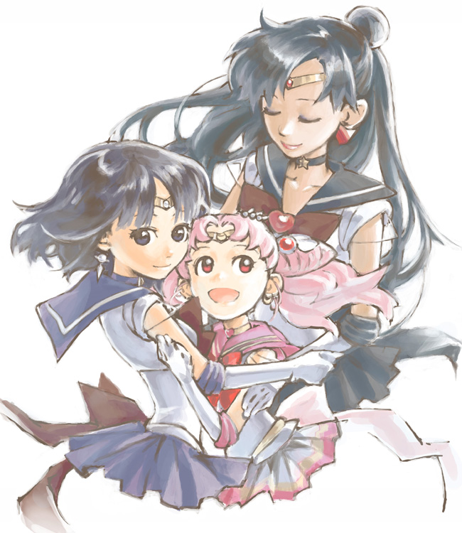 chibi usa, tomoe hotaru, sailor saturn, sailor chibi moon, meiou setsuna, and 3 more (bishoujo senshi sailor moon and 1 more) drawn by rc