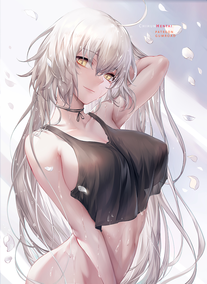jeanne d'arc alter (fate and 1 more) drawn by chihunhentai