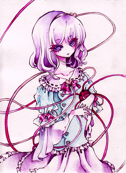 komeiji satori (touhou) drawn by miri_(tobira_no_mukou)