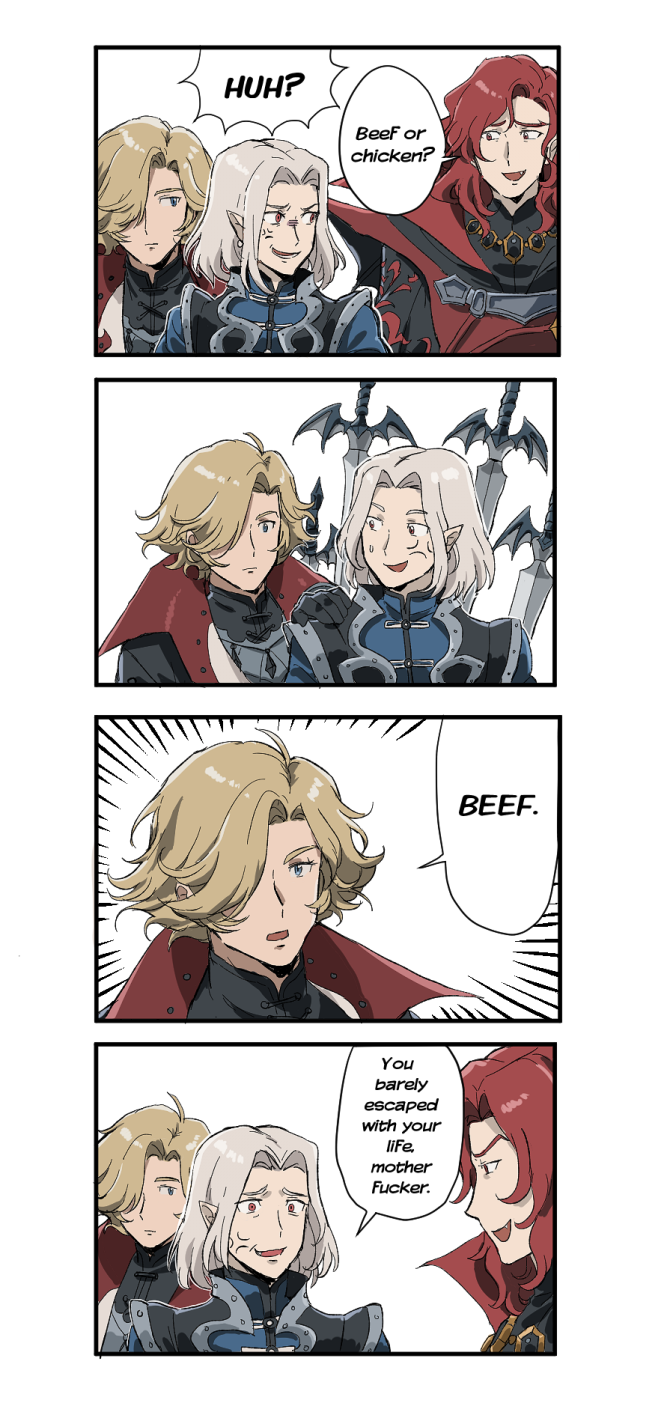 leon belmont, joachim armster, and walter bernhard (poptepipic and 2 more) drawn by jeto_(jetopyon)
