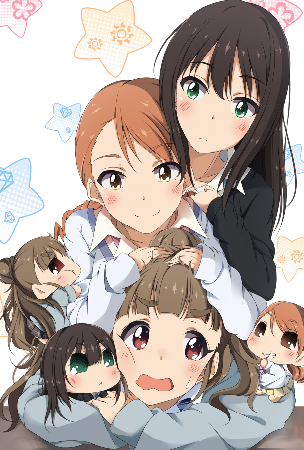 shibuya rin, hojo karen, and kamiya nao (idolmaster and 2 more) drawn by hitotsuki_nanoka