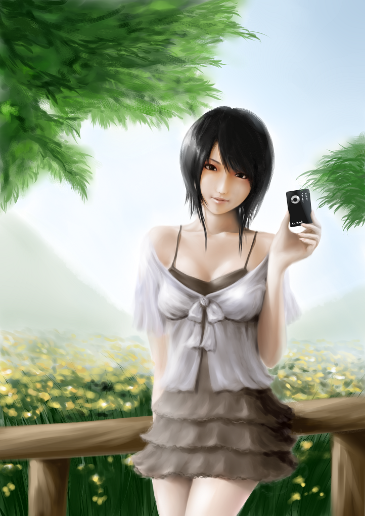 asou misaki (fatal frame and 1 more) drawn by rikku_(cake)