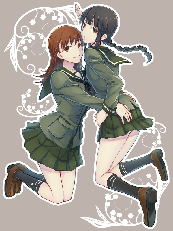 kitakami, ooi, ooi kai, and kitakami kai (kantai collection) drawn by yuruya_(emlot)