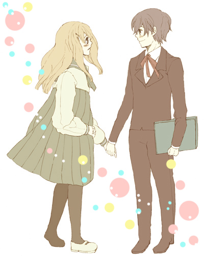 nitori shuuichi and takatsuki yoshino (hourou musuko) drawn by utai_yumi
