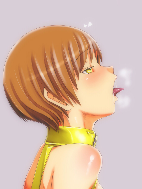 satonaka chie and shadow chie (persona and 1 more) drawn by em_(totsuzen_no_hakike)