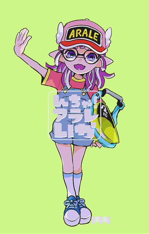 norimaki arale (splatoon and 1 more) drawn by imaikuy0