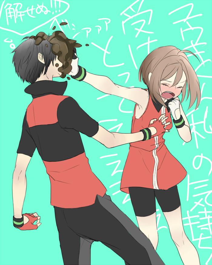 may and brendan (pokemon and 2 more) drawn by makoooko
