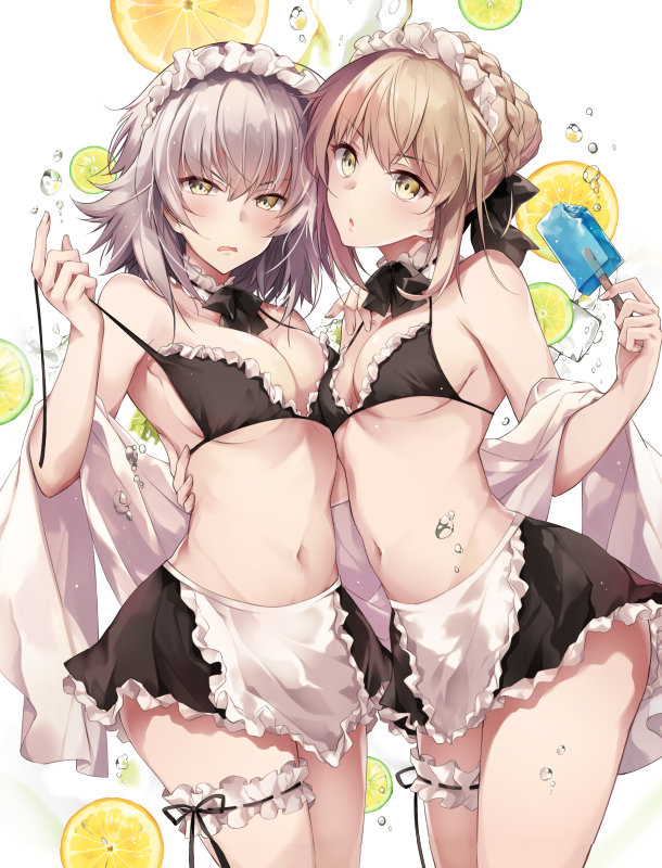 artoria pendragon, jeanne d'arc alter, and saber alter (fate and 1 more) drawn by hirai_yuzuki