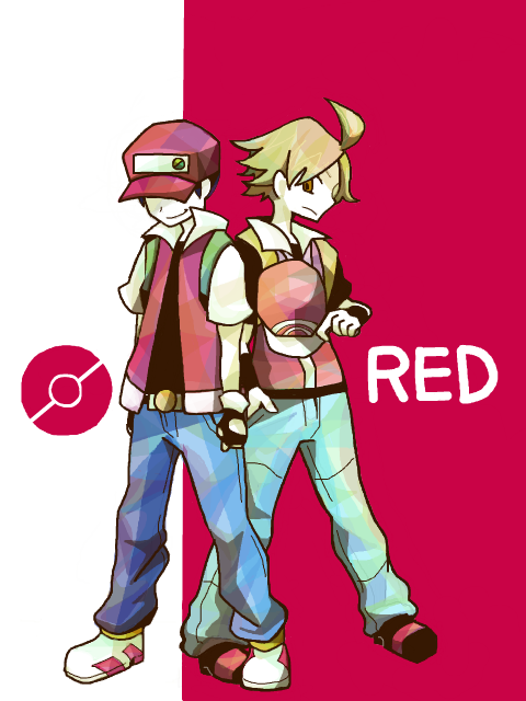 red (pokemon and 2 more) drawn by anz_(sanno)