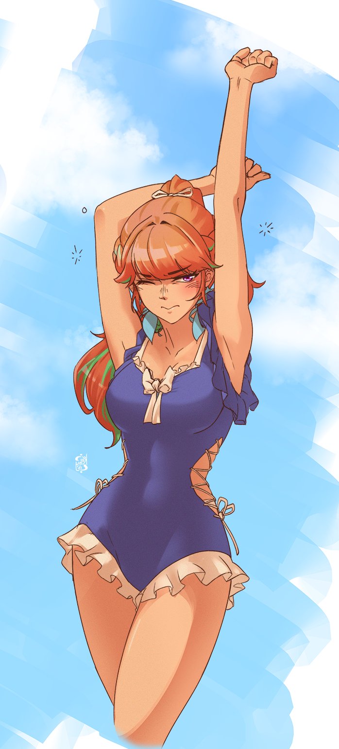 takanashi kiara (hololive and 1 more) drawn by iskaydi