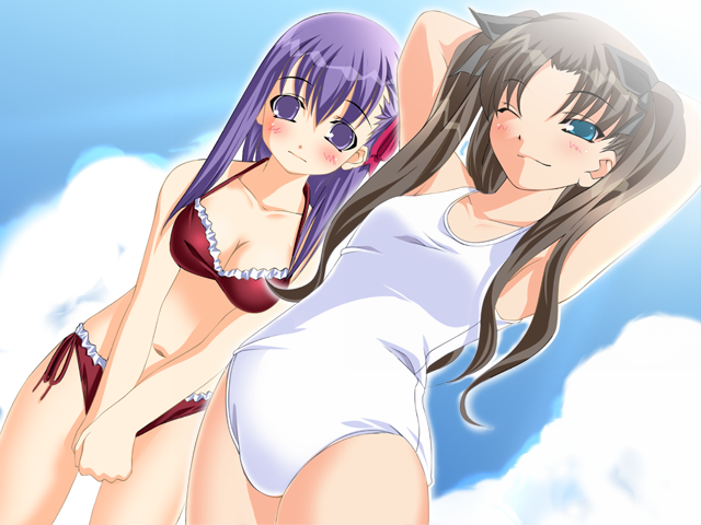 tohsaka rin and matou sakura (fate and 2 more)