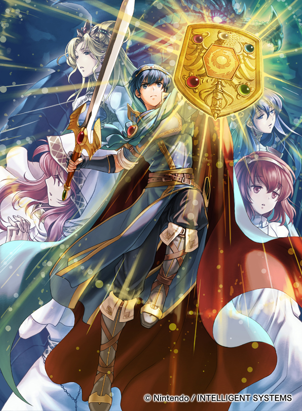 marth, elice, medeus, nyna, maria, and 1 more (fire emblem and 2 more) drawn by kita_senri