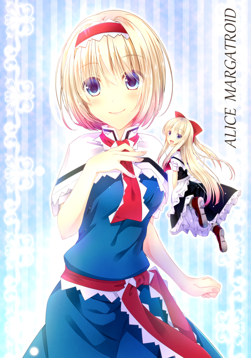 alice margatroid and shanghai doll (touhou) drawn by akane_hazuki
