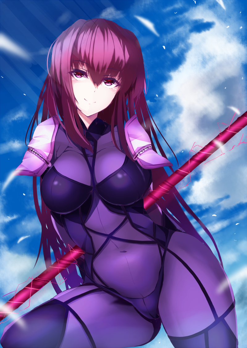 scathach (fate and 1 more) drawn by kameponde