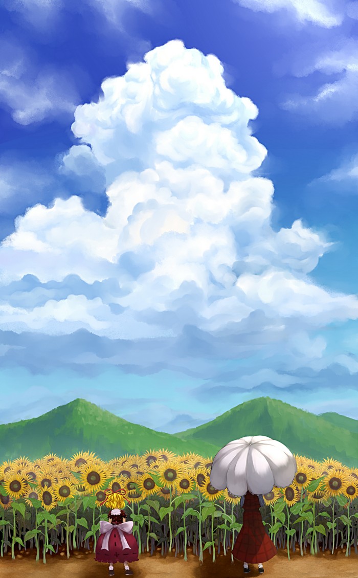 kazami yuuka and medicine melancholy (touhou) drawn by tatsumoto