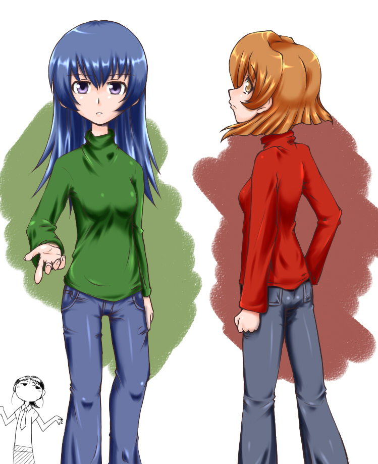 kuga kokage, tanabe ryou, and himuro fuu (sketchbook full colors)