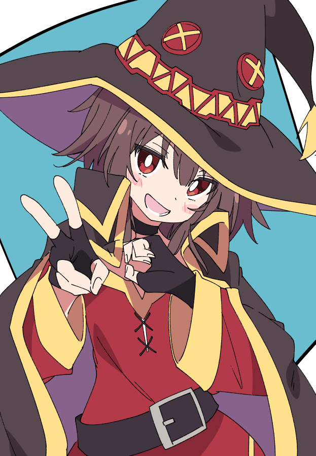 megumin (kono subarashii sekai ni shukufuku wo!) drawn by ixy