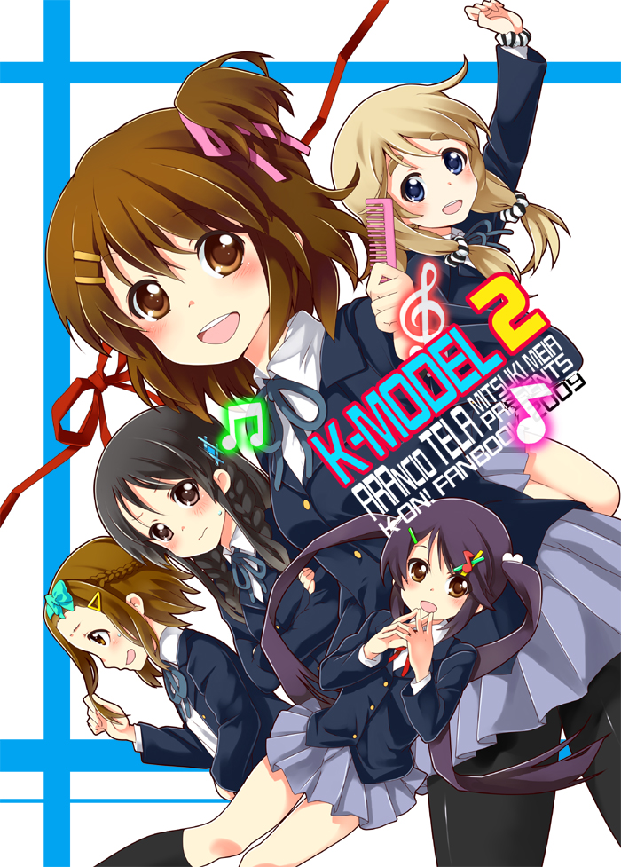 akiyama mio, nakano azusa, hirasawa yui, tainaka ritsu, and kotobuki tsumugi (k-on!) drawn by mitsuki_meia