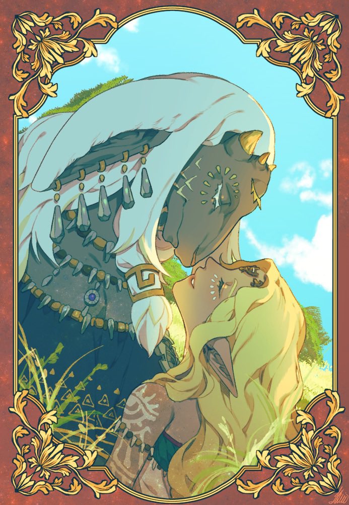 sonia and rauru (the legend of zelda and 1 more) drawn by pu_hegg