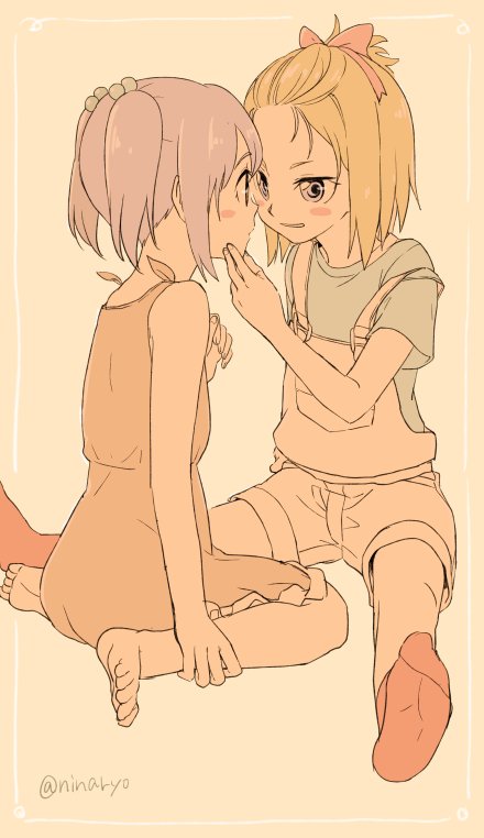 kokomine cocona and yayaka (flip flappers) drawn by niina_ryou