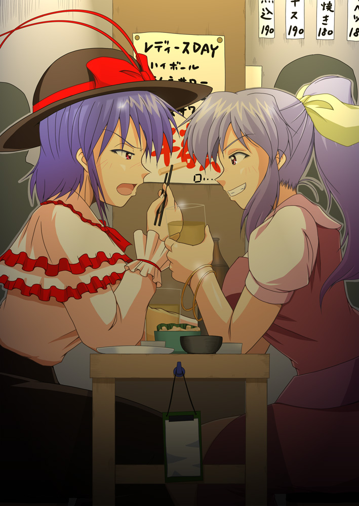 nagae iku and watatsuki no yorihime (touhou) drawn by yohinori