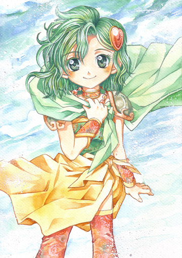rydia (final fantasy and 1 more) drawn by sayaka_mako